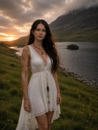 Horóscopo semanal del 17 al 23 de agosto de 2026 — mujer junto al lago al amanecer