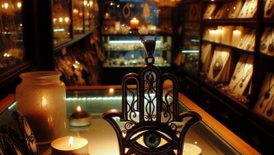 mano de fatima con ojo turco